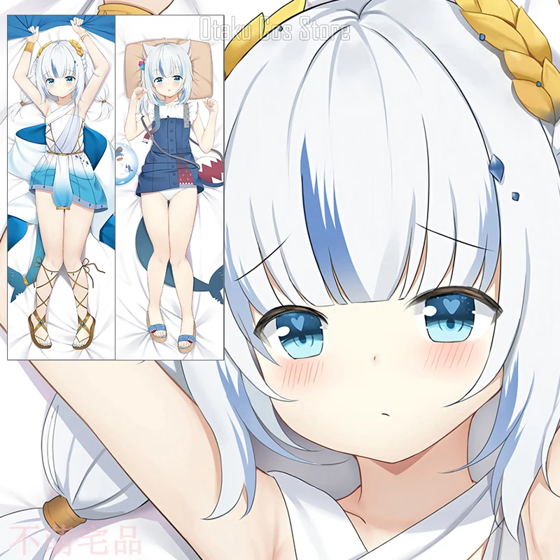 

Аниме Hololive VTuber Gawr Gura Косплей Dakimakura, подушка для тела, оригинальная наволочка BMZP