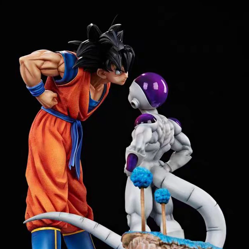 Dragon Ball Anime Figurki Son Goku Frieza Look Każda Inna Figurka 18cm Statuetka Pvc Model Kolekcja Lalek Pokój Decora Zabawki Prezenty