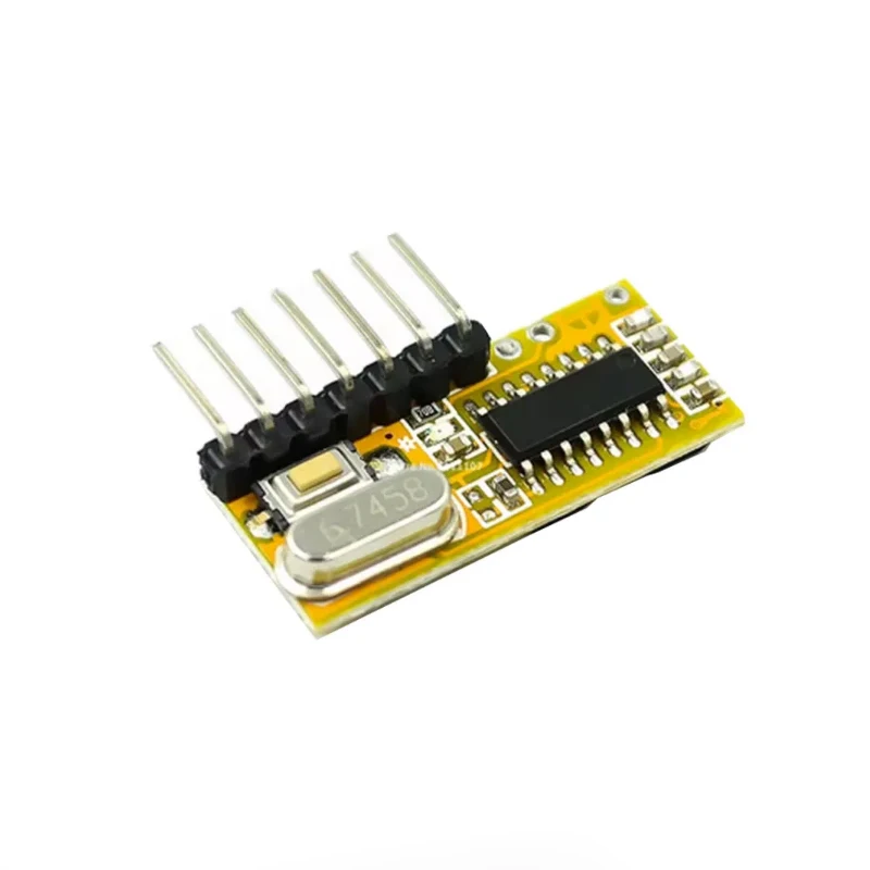 RXC6 5V learning wireless remote control receiving module 4-channel receiver RXC6 superheterodyne learning 433M