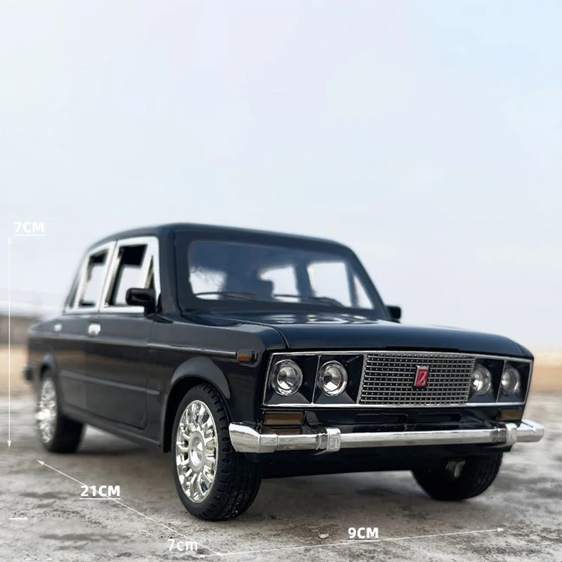 1:18 Russia LADA 2106 Alloy Model Car Toy Diecasts Casting Sound and Light Car Toys For Children Vehicle