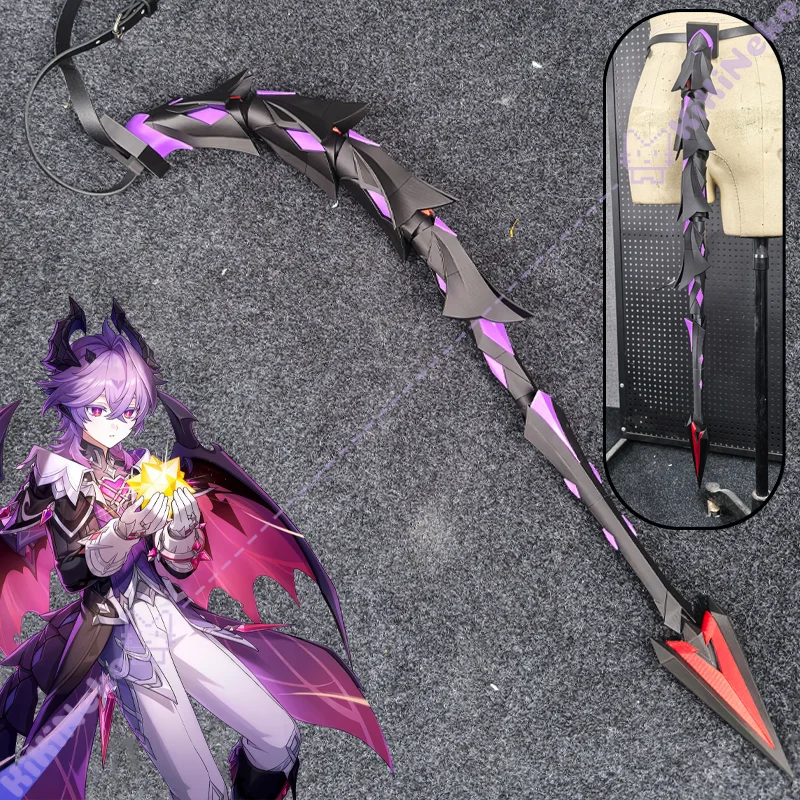 

Durin Cosplay Prop Game Genshin Imapct Durin Tail Headwear Dragon Horn Purple Mini Durin Role Play Hallowmas Carnival Party Prop