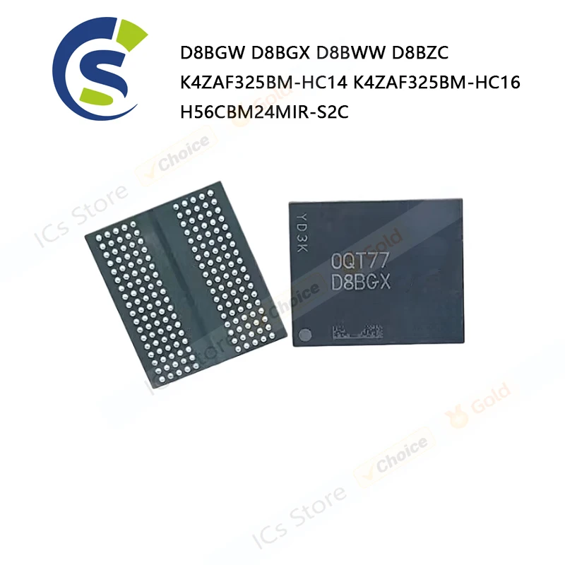 Piezas-Chipset BGA, 1 K4ZAF325BM-HC14, 100% nuevo, D8BGW, D8BGX, D8BWW, D8BZC, K4ZAF325BM-HC16, H56CBM24MIR-S2C, K4ZAF325BM, HC14, HC16