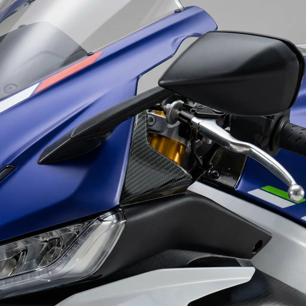 Anti-Scratch Carbon Fiber Motorcycle Front Fairing Extend Trim For Aprilia RS 660 2020-2025