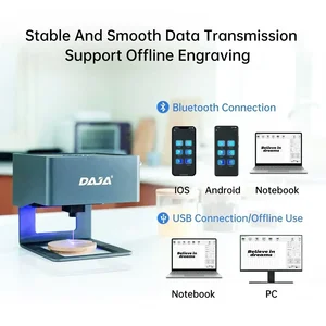 DAJA DJ6 آلة نقش بالليزر DIY آلة نقش ليزر سريعة مصغرة شعار العلامة التجارية طابعة القاطع النجارة الخشب البلاستيك الزجاج لأجهزة iPhone أعلى 10 مبيعات لآلة النقش بالليزر البلاستيكية - رقم 9