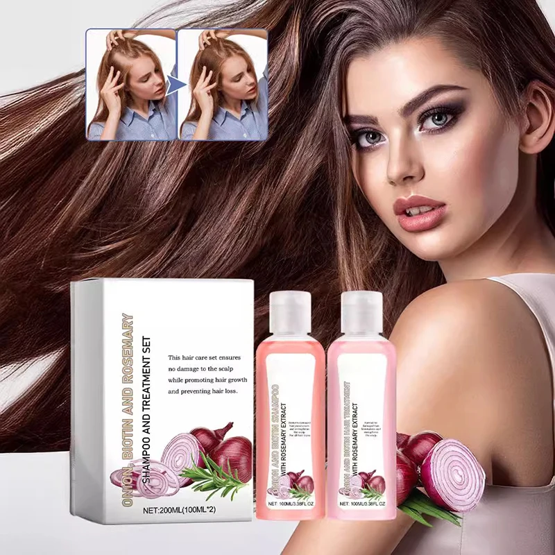 Onion Biotin And Rosemary Shampoo And Treatment Silicone Free Shampoo For All Hair Types Conditioner Hair Care Growth Shampoo