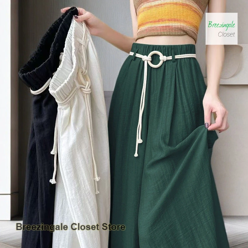 

Korean style plus size loose ice silk women's summer new straight tube slim loose hanging lazy wind Yamamoto wide-leg pants.