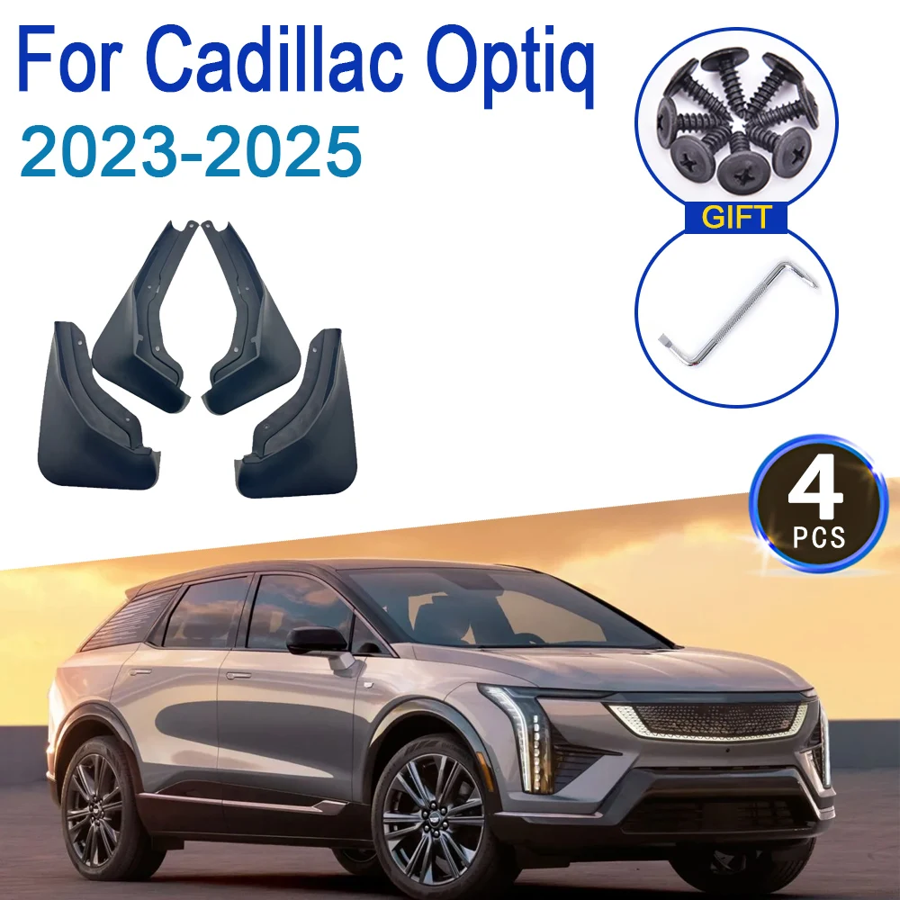 

4 шт. автомобильные крылья для Cadillac Optiq 2025 аксессуары 2023 2024 крыло авто брызговики брызговики пескозащитный брызговик