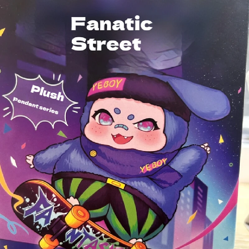 original Baby Three Fantasy Street Series Plush Blind Box Pendant Anime Action Figure Caixa Mystery Box Dolls Girls Gift Toys