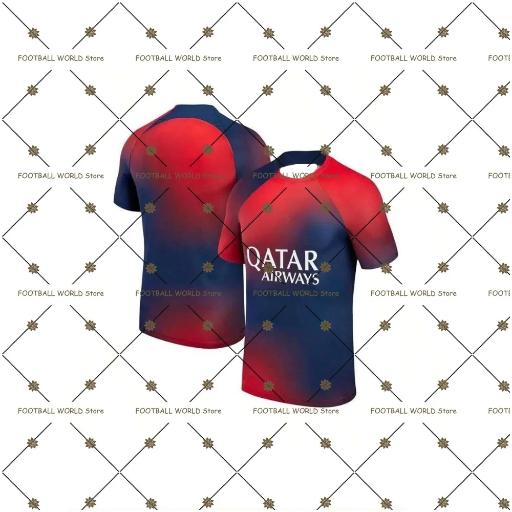 

Paris Joint Edition Special Football Shirt Summer Hot Sale Football Training Shirt Men's Children's Training Shirt