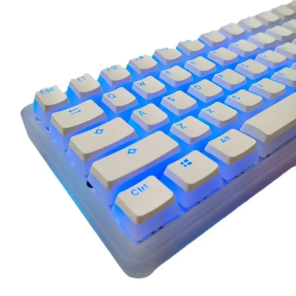 Double Shot  Keycap Set with Translucent Layer HyperX Pudding Keycaps for Mechanical Keyboards Full 104 Key Set