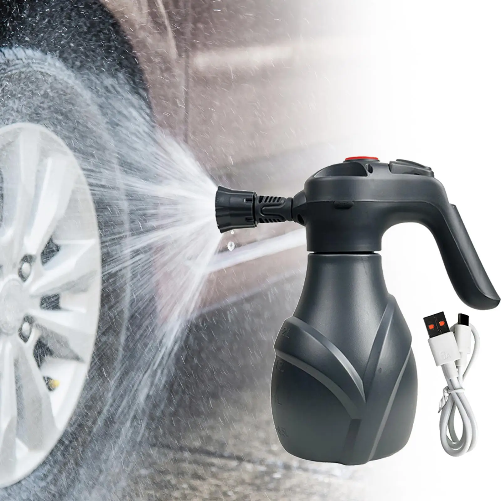 

Generic Electric Car Foam Sprayer Foam Sprayer for Car Washing for Auto Detailing Plant Watering Gardening Vehicle Beauty