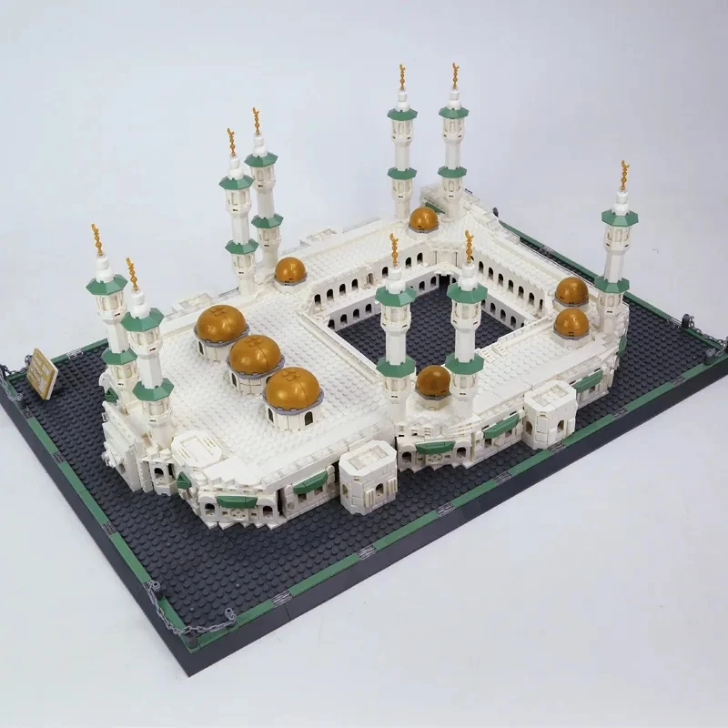 Street View Series The Great Mosque of Mecca Building Blocks Creative Expert Classic MOC Architecture Model Bricks Toys for Kid