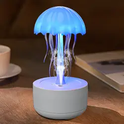 Jellyfish Humidifier USB Air Humidifier Aroma Diffuser Purifier Mist Sprayer Essential Colorful Rotation Night Light For Bedroom