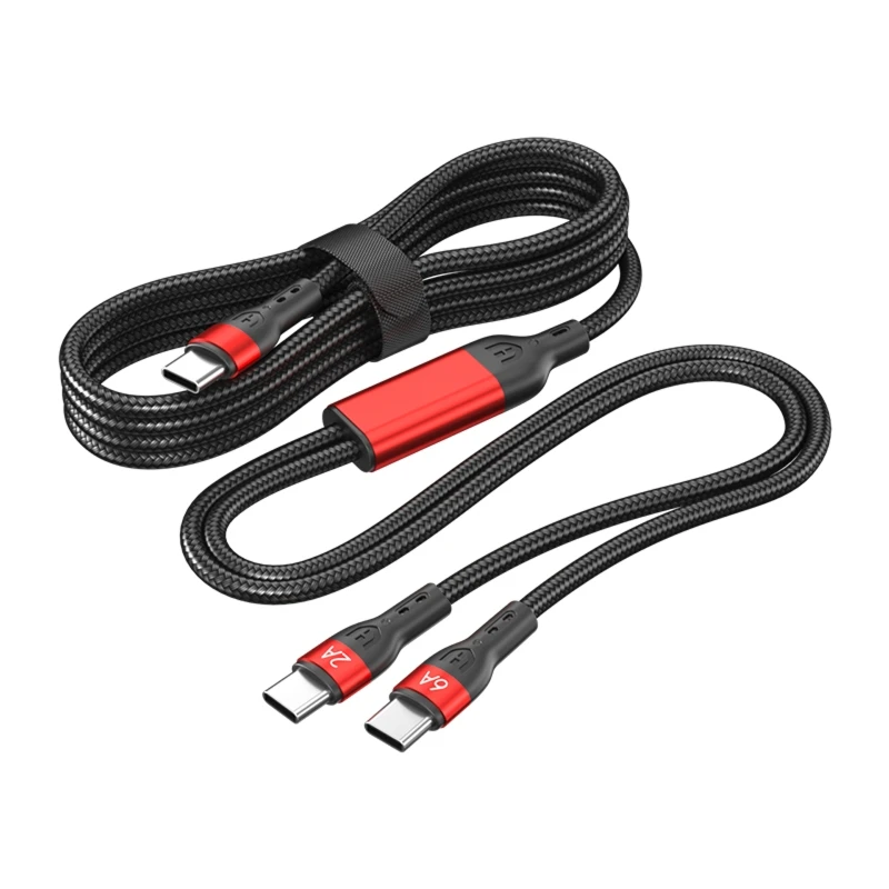 

Quick Charging Type-C Cable Cord 66W Power Delivery for Tablets and Headphones