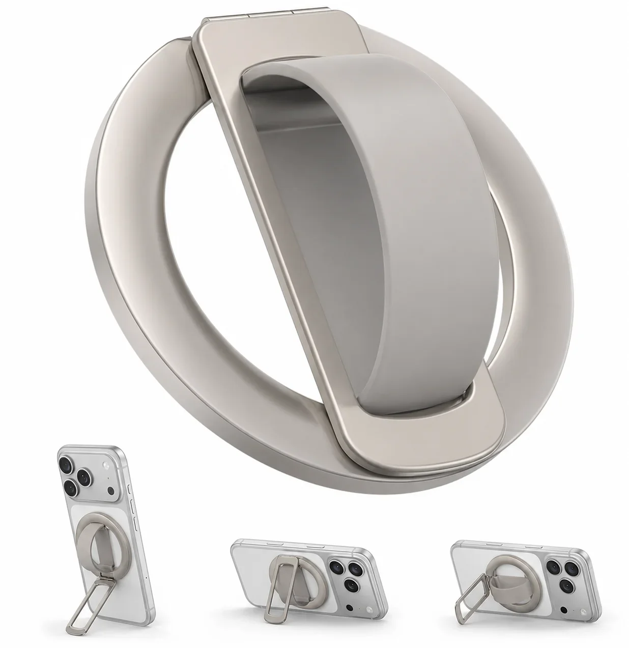 

New Silicone Magnetic Wristband ring Holder Phone Stand - For Magsafe Desktop Rotatable Ring Clip for Anti-Slip Phone Holder