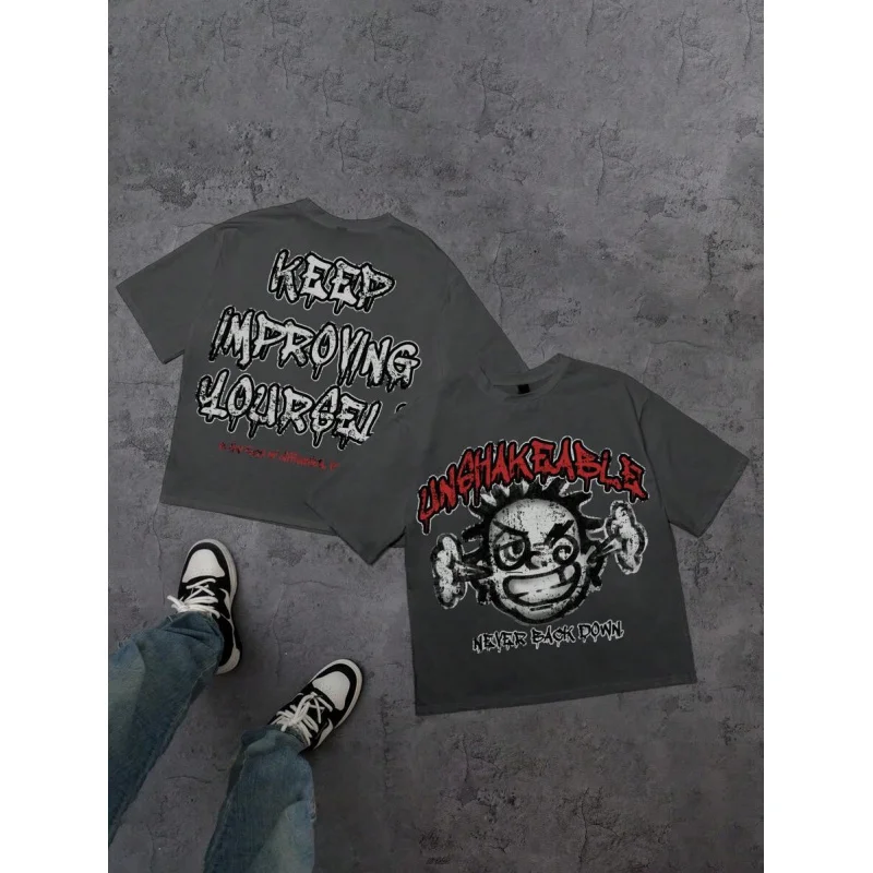 

T-shirts for Men Summer Clothes Tee Shirt Men Overfit Short Sleeve Men's Clothing New in Tops and T-shirts Top Y2k Graphic Tee