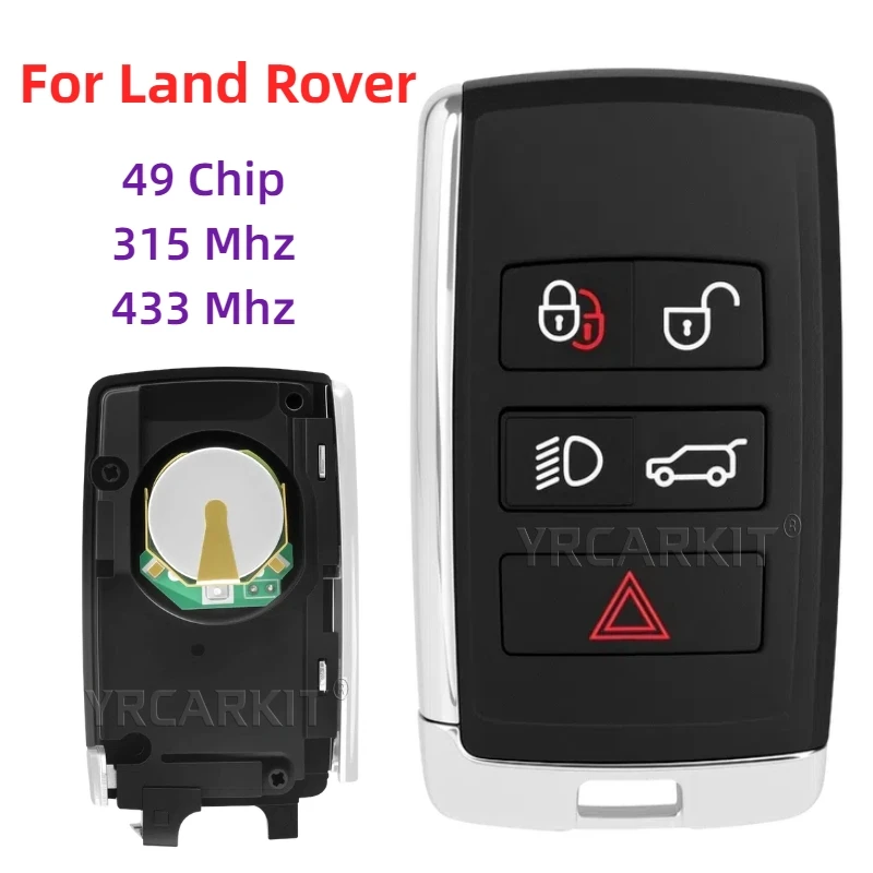 

Для Land Rover Velar Range Discovery Range Rover Sport с аккумулятором и логотипом, автомобильный умный дистанционный брелок JK52-15K601-BG JK52-15K601-DJ