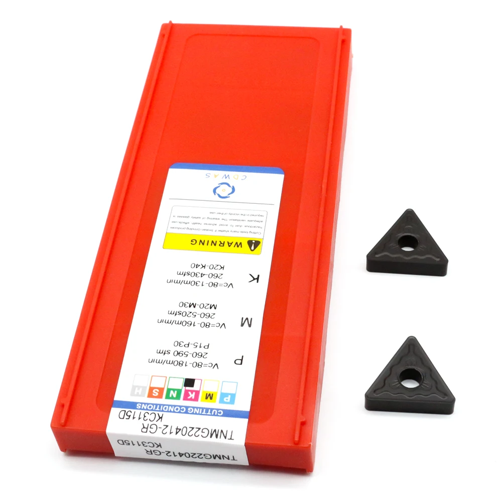 10PCS TNMG220412 KC3115D คุณภาพสูงคาร์ไบด์แทรกภายนอกหมุนเครื่องมือ TNMG 220412 CNC เครื่องกลึงโลหะสำหรับเหล็กหล่อ
