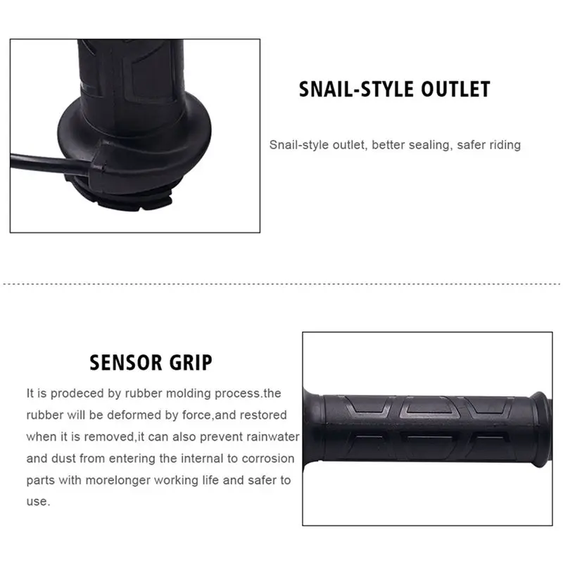 Leading-Edge-Winter Motorcycle Heated Grips Handlebar Warmer Sleeves With Switch To Control Temperature For 22Mm Handlebar
