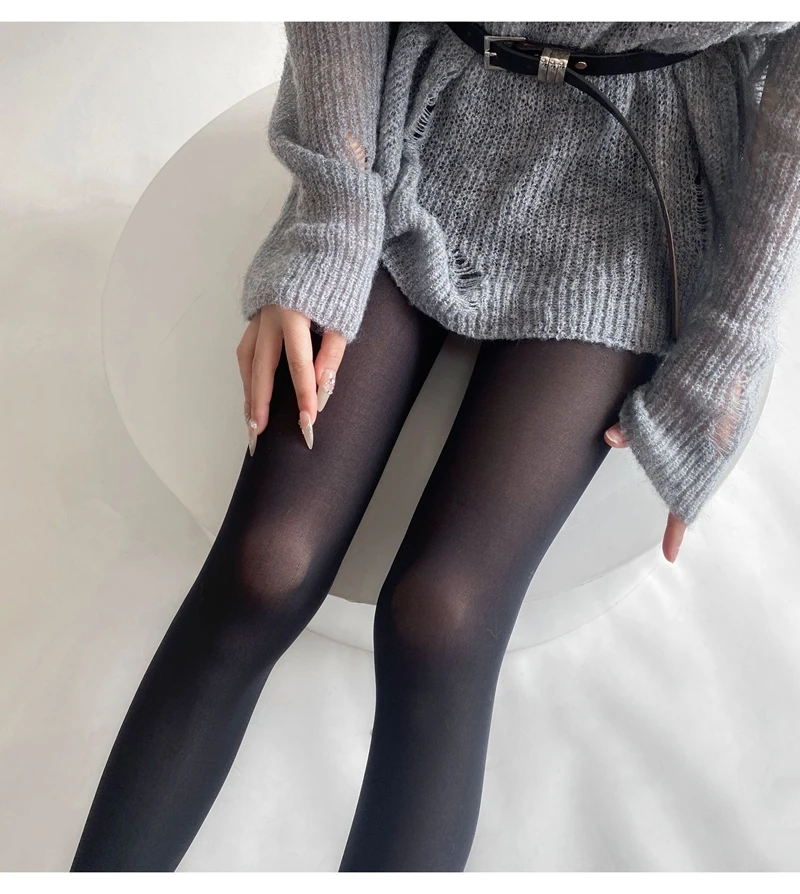 Frühling Herbst Damen Einfarbige Strumpfhose Feminine Samt-Slim-Fit Weiche Strumpfhose Mädchen Leggings Superelastische Strümpfe Sexy Mujer Unterwäsche – Detail 25