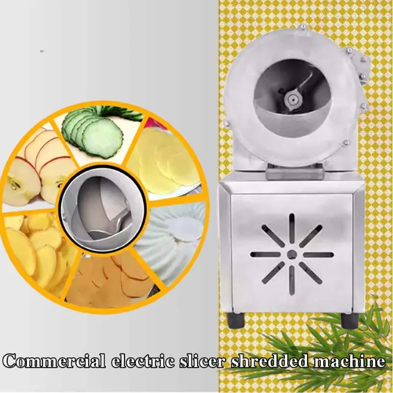 Automatic Electric Vegetable Cutter Multi-functional Shredding Machine Cutting Salad Fruit Slicer Carrot Potato