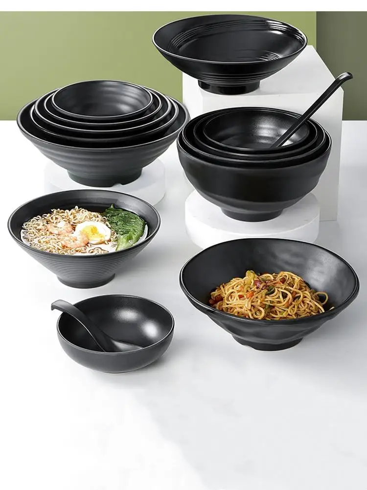 

Меламиновая посуда, миска для лапши, черная полоса, пластиковый суп, соус, рис, горячий горшок, форма для выпечки, несколько вариантов