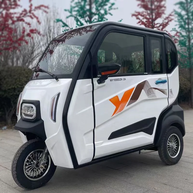 Fulike Customized color 4 Wheel Electric Car 1000w enclosed 4 wheel electric trike car