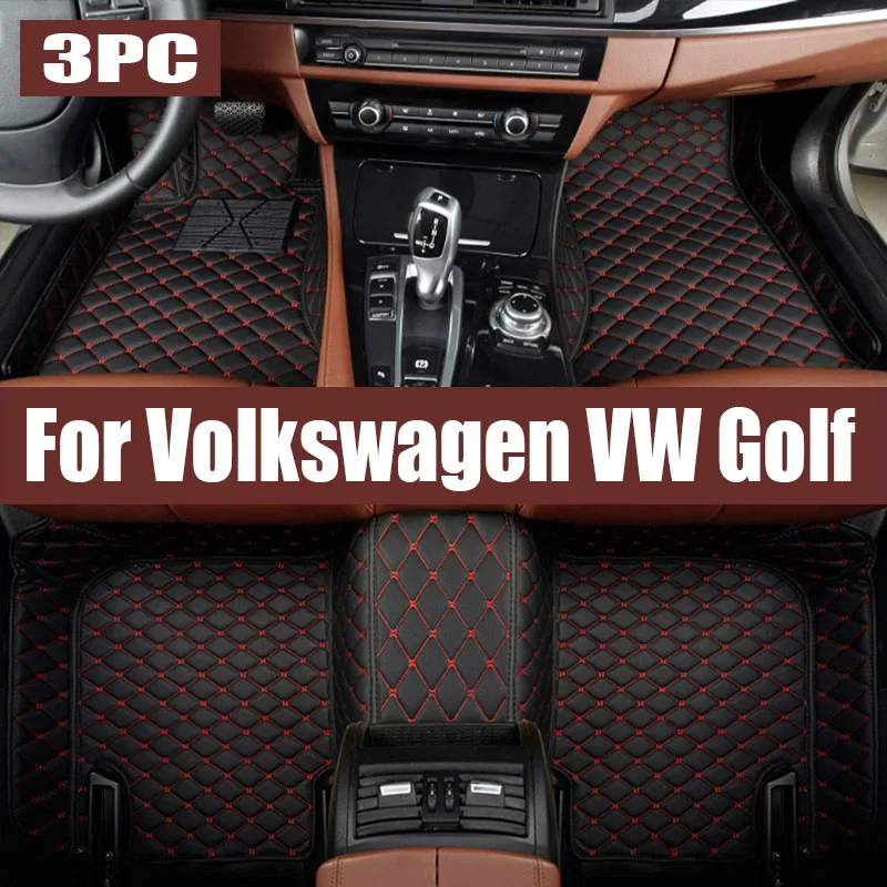 

Car Floor Mats For Volkswagen VW Golf Sportsvan 2015~2023 Waterproof TPE Foot Covers Matt Muds Liner Carpets Rug Car trunk mat