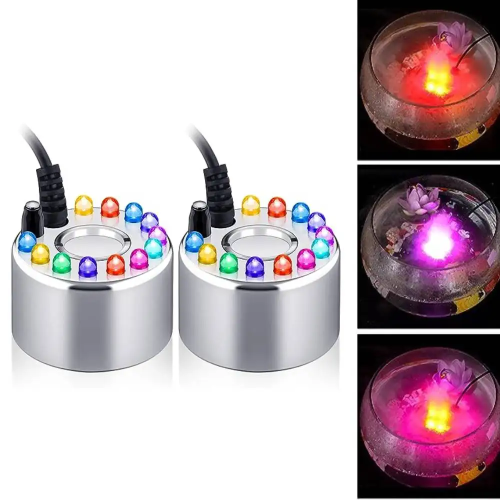 Ultrasonic Mist Maker Fogger Fountain Ornament Atomizer Humidifier Water Pond Fog Machine for Halloween Christmas Decoration