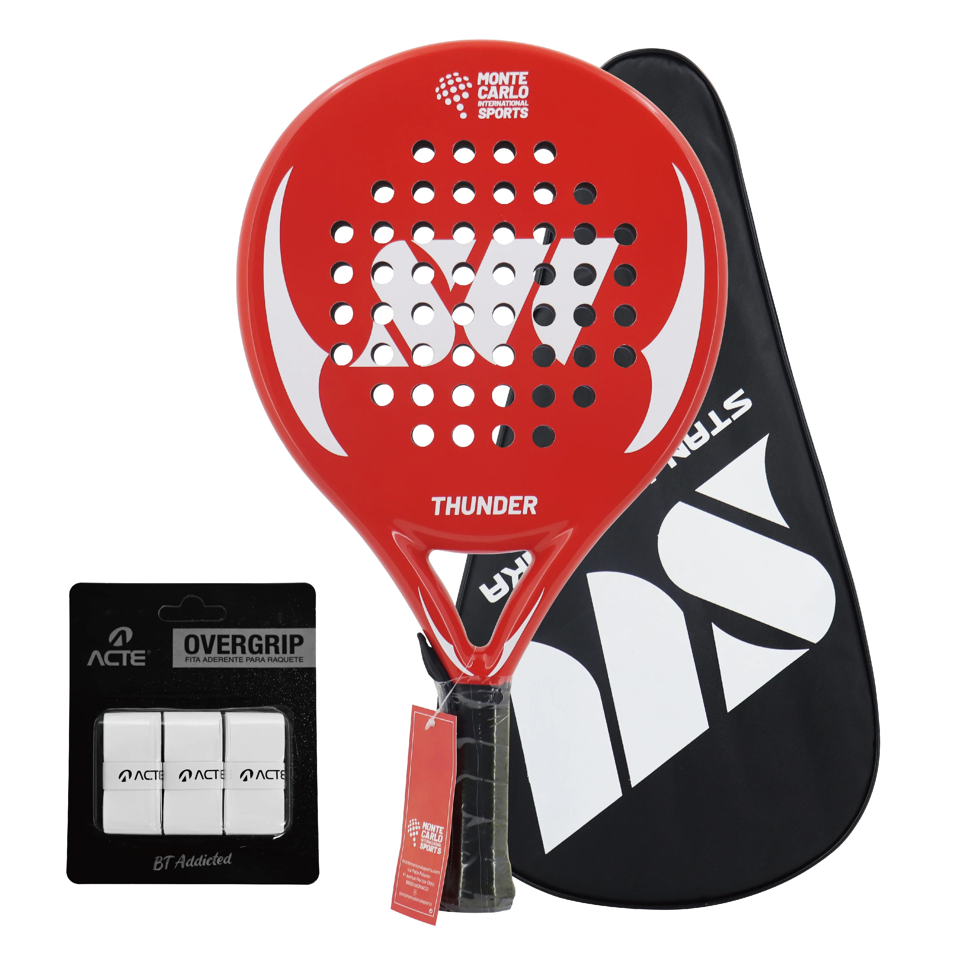

Professional 3k Padel Racket SET Carbon fiber with EVA Foam Core Raqueta Ball Racket Lightweight Outdoor Sports