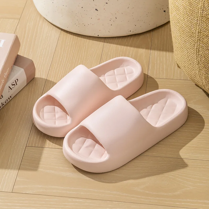 Summer Cloud  Women Slippers Soft  Sole Solid Color Indoor House Bathroom Slides  Anti-Slip Outdoor Shoes Unisex Casual Sandals