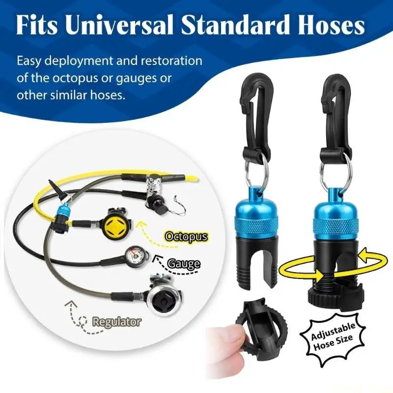 

U2JB Регулятор для тяжелых условий эксплуатации, держатель для шланга «осьминоги», зажим для подводного плавания, держатель для