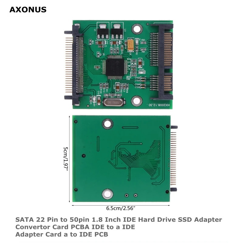 

SATA 22 Pin to 50pin 1.8 Inch IDE Hard Drive SSD Adapter Convertor Card PCBA IDE to a IDE Adapter Card a to IDE PCB