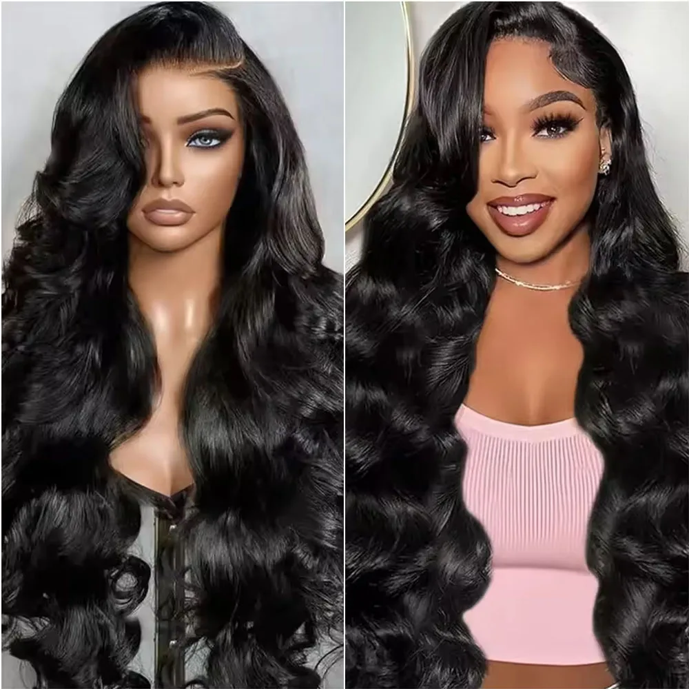 

Парик из натуральных волос Body Wave 13x6 HD с прозрачной кружевной основой, 30 дюймов, предварительно выщипанные пряди, плотность 250, безклеевые фронтальные парики 5x5 для женщин