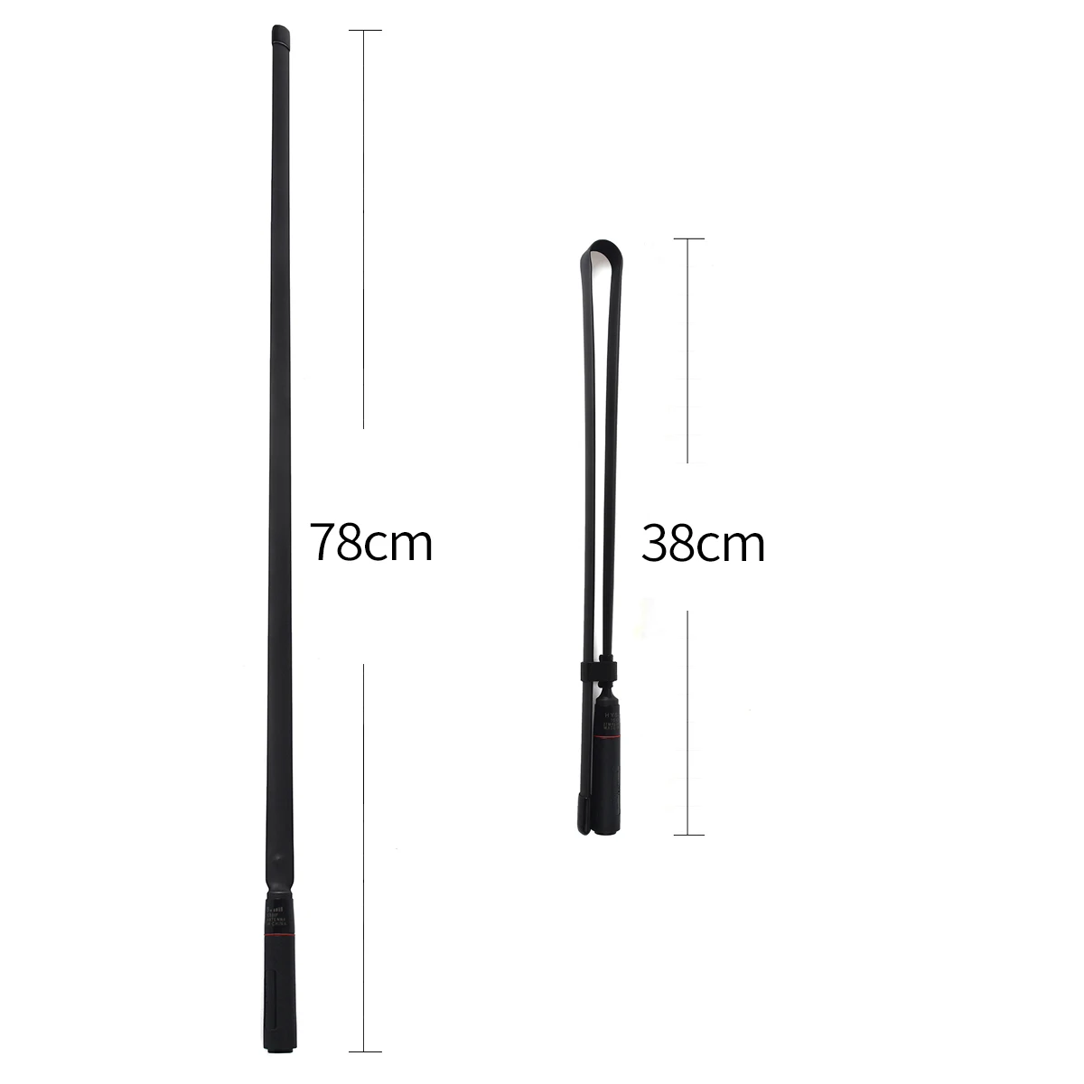 27MHz CS Foldable Tactical Antennas, BNC Handheld CB Radio Antenna for Cobra Midland Uniden Anytone CB Band Portable Radios