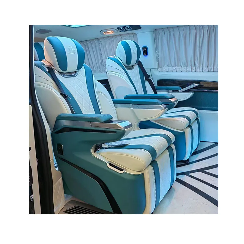 Factory made strictly checked leather General Seat Luxury vip swivel recline seat for car