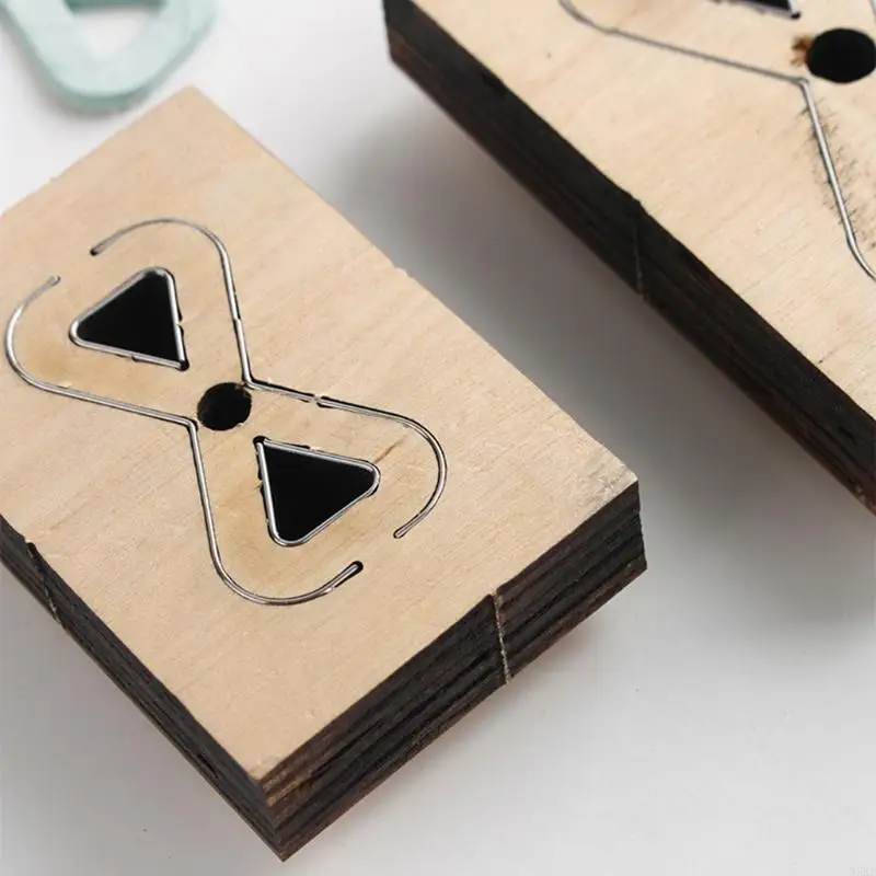 N5KE Túi Tam Giác Strp Dập Nổi Mẫu Khuôn Cắt Bông Trang Sức Làm Đồ Da