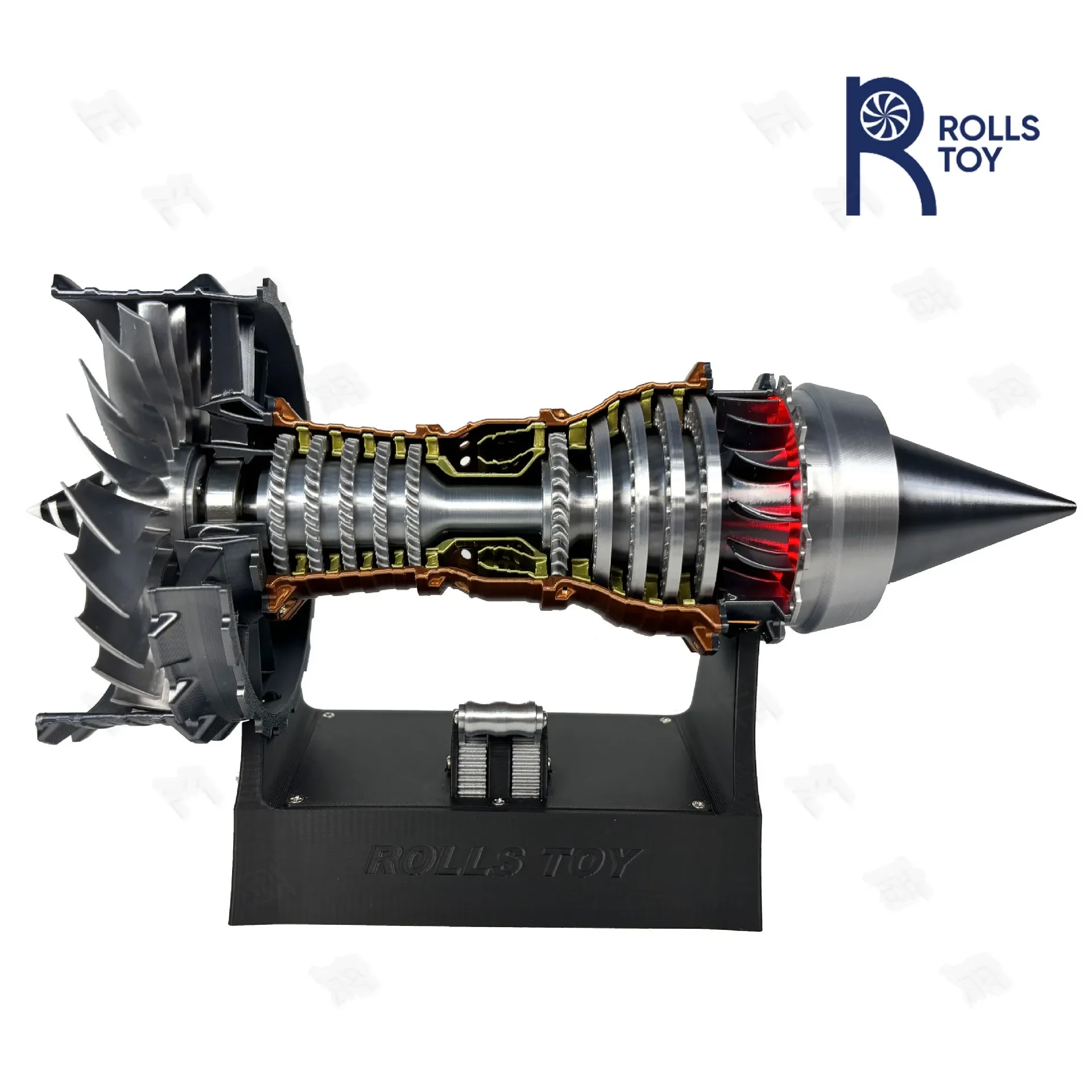 Jet Aero Engine Model Simulation Space Shuttle Turbofan Engine Assembling Luminous Launchable Toy