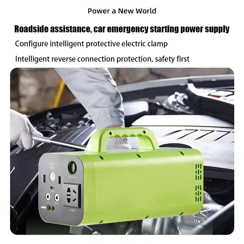 500W 80000mAh Portable Power Station Generator Battery Outdoor Camping Charger Emergency Power Supply Power Bank AC DC Output