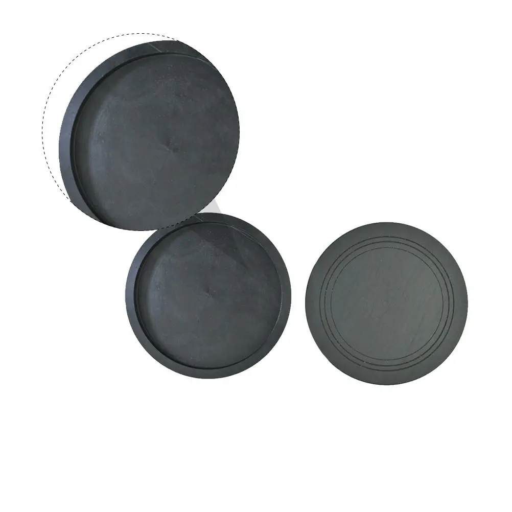 

Chinese Inkstone Traditional Calligraphy Inkstone 4 Inch Round Ink Grinding Stone Smooth Surface Calligraphy Accessory with Lid