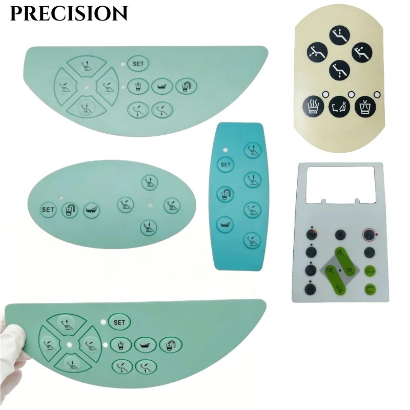 

1pcs Dental Chair Main Control Button Film Dentistry Accessories Chair Button Control Panel Sticker PVC Self-adhesive Label Acce