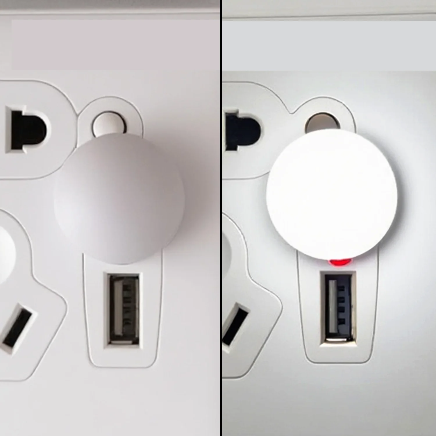 1-10Pcs Mini USB Night Light LED Night Lamps White Eye Protection for Book Reading Portable Computer Mobile Power Charging