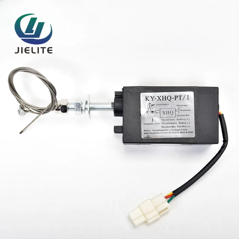 XHQ-PT 12V Power Supply On/Off Pull Diesel Generator Flameout Valve Stop Valve Globe Solenoid Valve XHQ-PT 24V