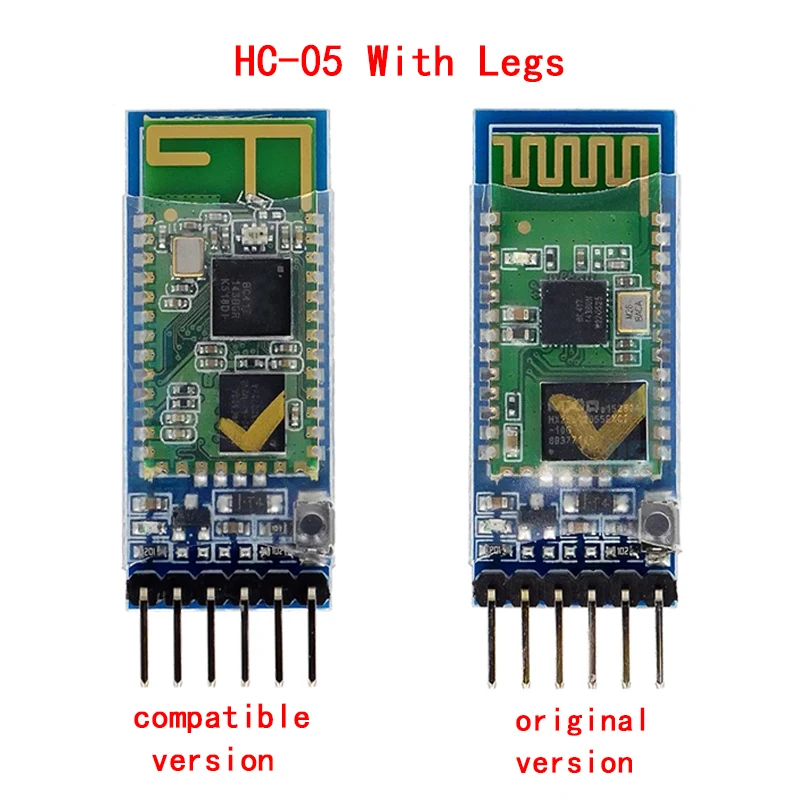 HC-05 HC-06 Master-Slave 6Pin/4Pin Anti-Reverse, Integrated Bluetooth Serial Pass-Through Module, Wireless Serial for Arduino