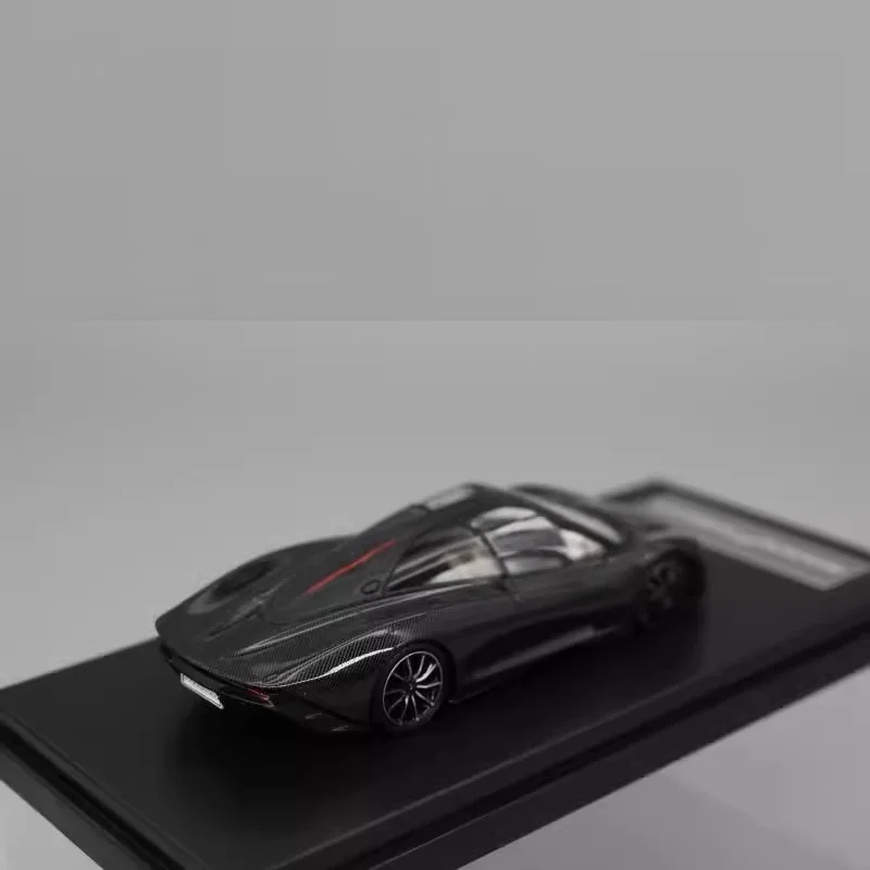 LCD 1:64 McLa-ren Speed-tail All Carbon Fiber Black Alloy Simulation Model Car