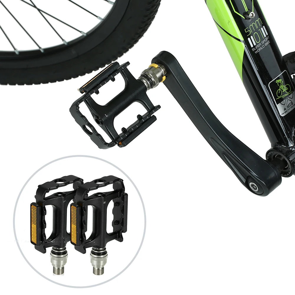 Lixada QR921 Fietspedaal Quick Release Fietspedalen met Pedaal Extender Adapter voor MTB Fiets Cyclus Platform Pedaal