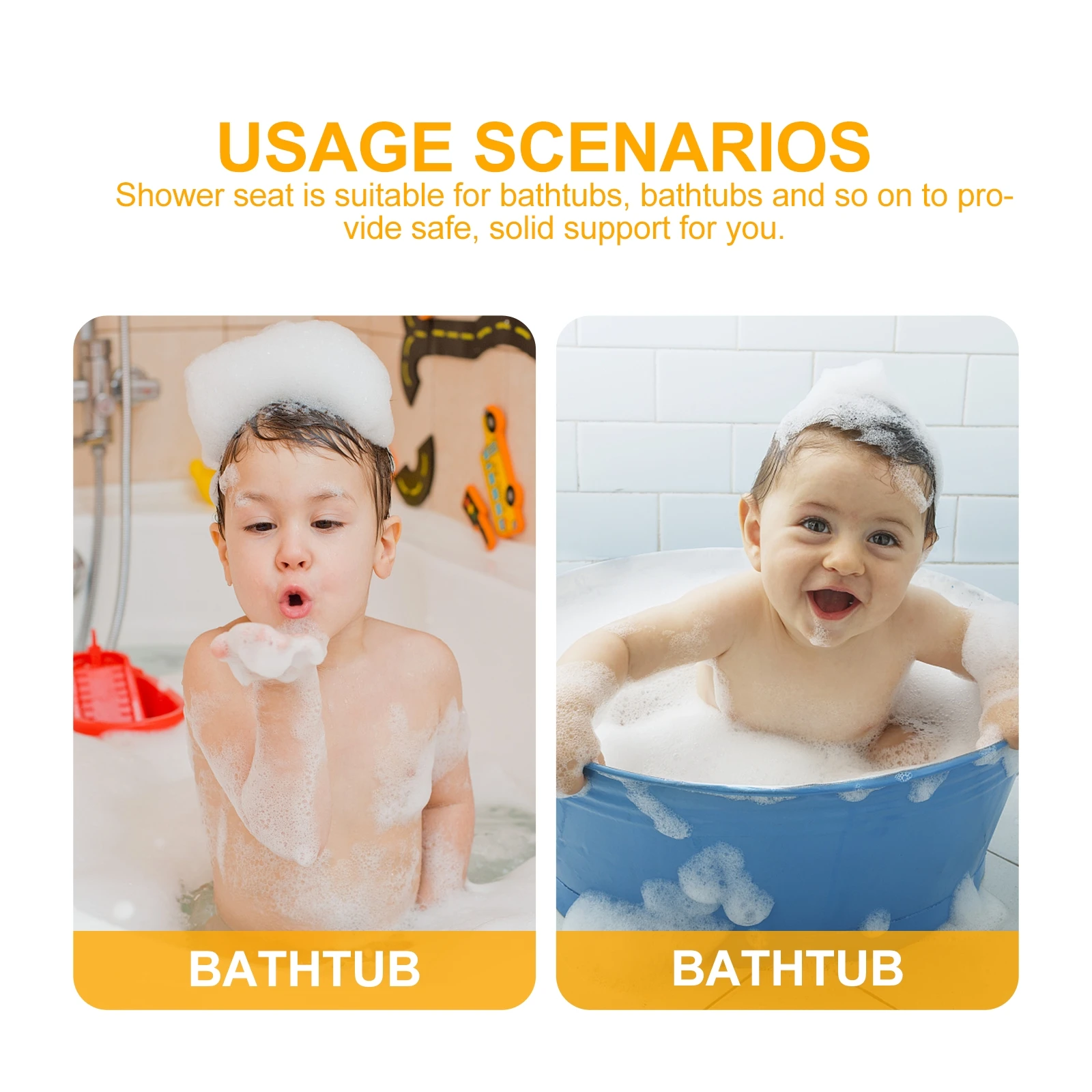 

Bath Seat for Babies Tub Chair Infant Seats Newborn Children Bathtub Support Stable Suction Cup Smooth Edge Baby Bathing Supply