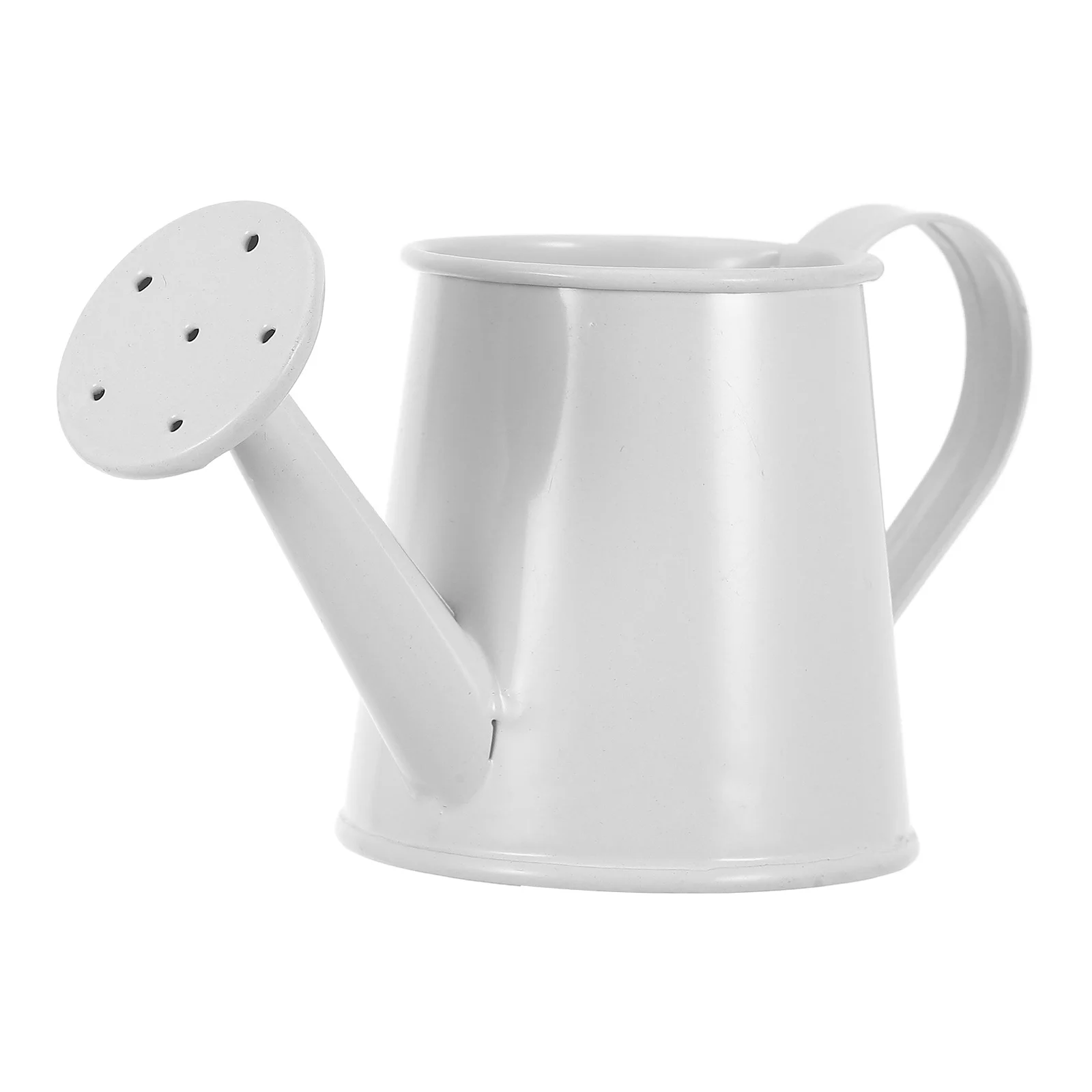 

Mini Decorative Watering Can 5x6x6 White Iron for Plants Succulents Gardening Accessories Miniature Pot Portable Small Space