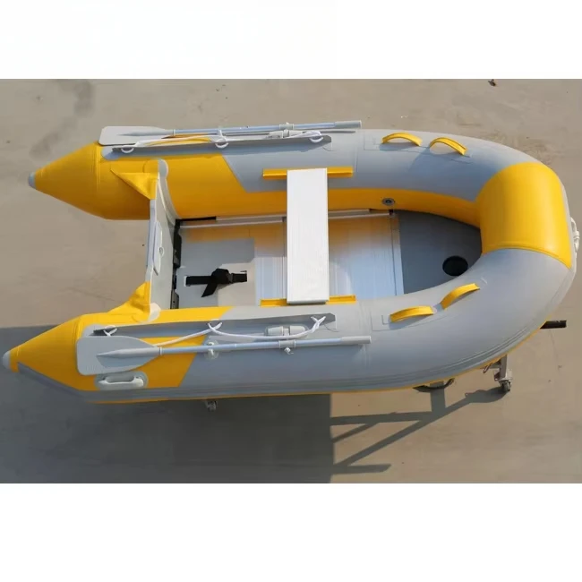 2.7m Pvc Foldable Inflatable Fishing Sport Dinghy Tender Boat with Aluminum Floor