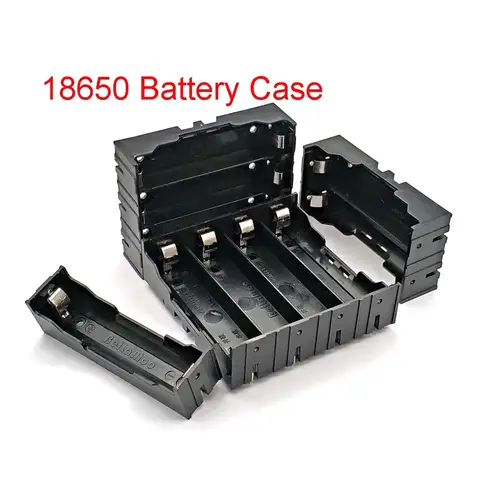 New DIY ABS 18650 Power Bank Cases 1X 2X 3X 4X 18650 Battery Holder Storage Box Case 1 2 3 4 Slot Batteries Container Hard Pin